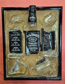 Quadro con bottiglia rotta Jack Daniel's
