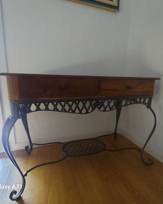 Consolle legno e ferro