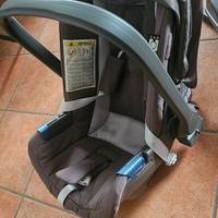 Ovetto neonato per auto con base isofix e piantana