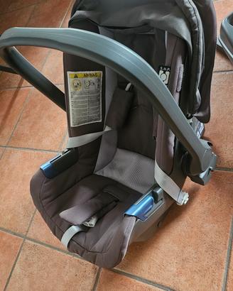 Ovetto neonato per auto con base isofix e piantana