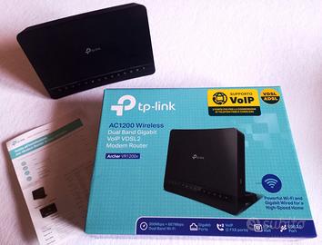 Router TP – LINK Modem: ADSL - FIBRA - TEL. FISSO