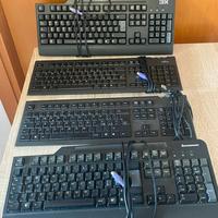 Lotto 4 Tastiere IBM, Fujitsu e Lenovo PS/2 e USB