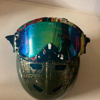 Casco e maschera snowboard