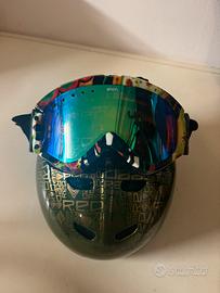 Casco e maschera snowboard