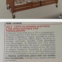 Letto ortopedico elettrico