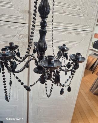lampadario deco' vetro/ferro 