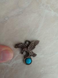 Ciondolo aquila nativi americani 