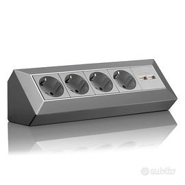 Presa angolare Schuko, USB per cucina, ufficio e o