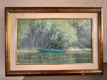 Quadro olio su tela “Attessa nell’ombra”