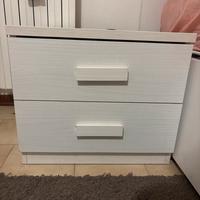 Comodini moderni in legno bianco