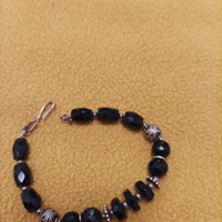 Braccialetto onice ed argento indiano