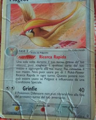 carta Pokemon 2004 pidgeot 10/112