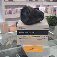 OBIETTIVO SIGMA 16 mm F1.4 DC DN MICRO - PROMO