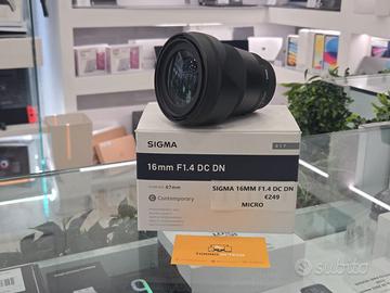 OBIETTIVO SIGMA 16 mm F1.4 DC DN MICRO - PROMO