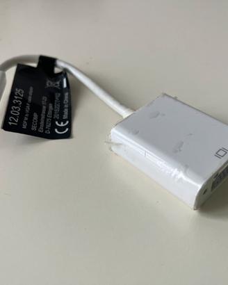 Adattatore Mini DisplayPort a VGA bianco