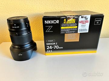Nikon 24-70 f4 S Nital in garanzia fino al 2030