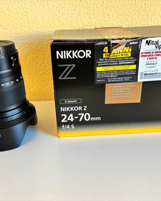 Nikon 24-70 f4 S Nital in garanzia fino al 2030
