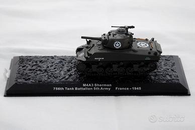 CARRO ARMATO M4A3 Sherman France-1945 IN METALLO