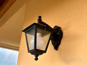 Lampada da esterno a parete stile lanterna