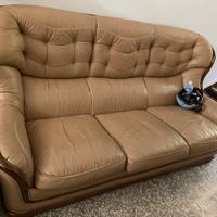 Divano e poltrone NOVA CIMOT in vera pelle beige