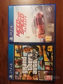 2 giochi PS4: GTA V+Need For Speed Payback = 17 €