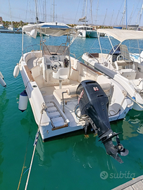 Barca open con motore 80cv Mercury