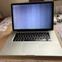 MacBook pro 15 pollici A1286 anno 2009 da riparare