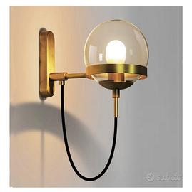 COPPIA di Applique Industrial Retrò in Ottone