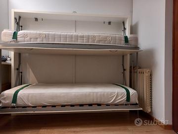 Letti a castello a scomparsa.