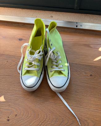 Converse Chuck Taylor All Star alte – Verde fluo