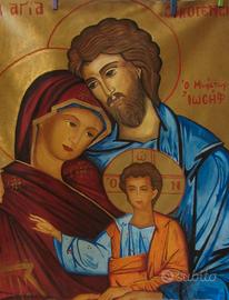 Dipinto su tela(fatto a mano)della Santa Famiglia