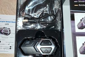 Interfono Moto LX5 – Mesh 2000m, 10 Piloti, Blueto