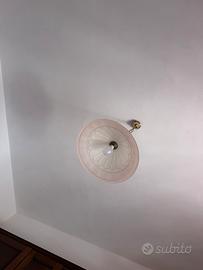 Lampadario rosa