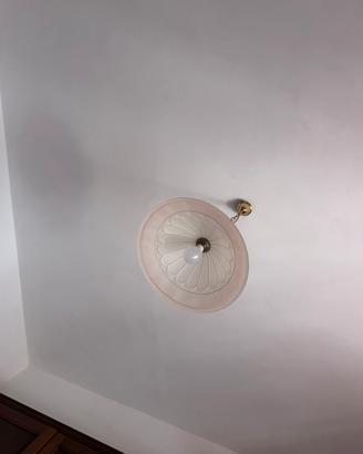 Lampadario rosa