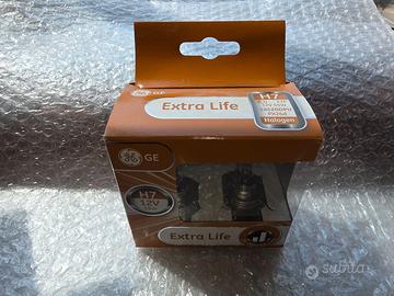 5x Confezioni (10 Lampadine) GE H7 Extra Life 12V