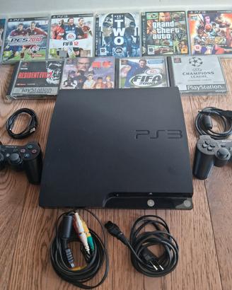 Play Station 3 + 2 controller + 13 giochi