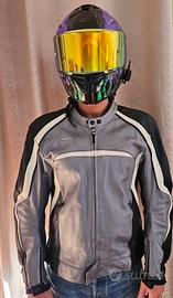 giacca da moto IXS in vera pelle tg 60