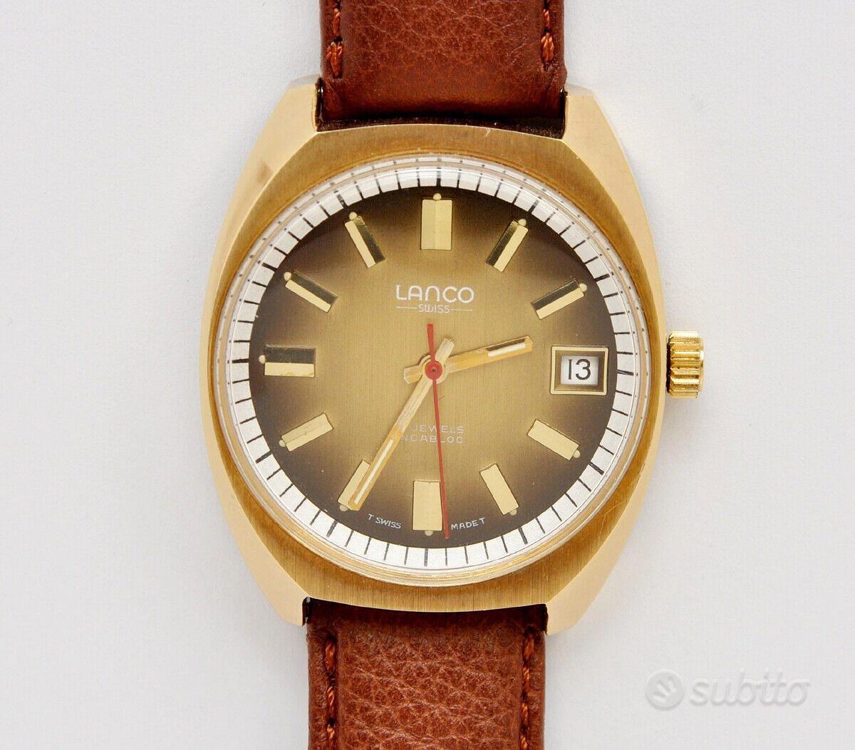 Orologio lanco clearance oro anni 70