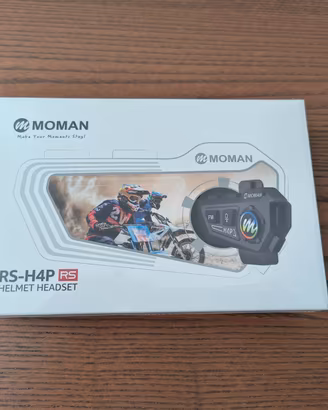 Moman RS-H4P Auricolare Casco Moto 1000mAh