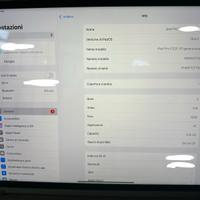 Ipad pro (12,9”,6a gen) + apple pencil + tas logit