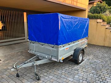 Rimorchio leggero 236x125, telaio, telo di coperta