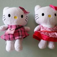 2 peluche hello Kitty - 15 cm altezza