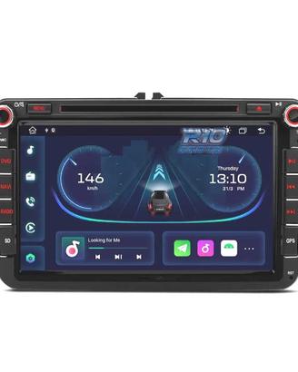 RADIO GPS ANDROID 14 PER VOLKSWAGEN VW GOLF POLO P