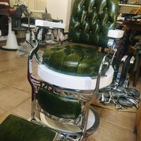 Sedia poltrona da barbiere Scuderi vari colori res