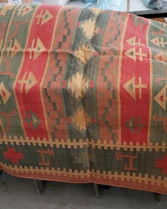 tappeto kilim di lana pesante artigianale 