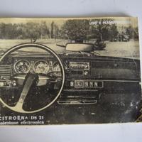 Libretto uso e manutenzione per CITROEN DS 21 e ID