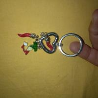 portachiavi 2 corni 1 stivale tricolore i love you