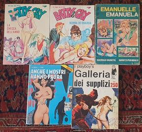 Lotto fumetti vari Batty & Gay Emmanuelle altro