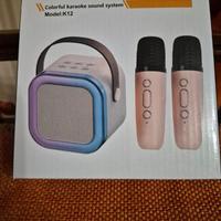 Karaoke Con 2 Microfoni per bambini * Nuovo