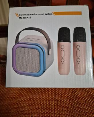 Karaoke Con 2 Microfoni per bambini * Nuovo